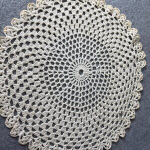 Vintage Handcrafted Crochet Doily 11" Diameter
